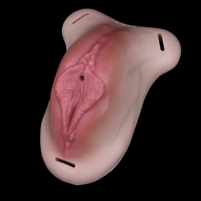 Realistic Strap-On Fake Vagina Pussy Pants – Wearable Silicone Artificial Vagina Sex Toys for Crossdressing