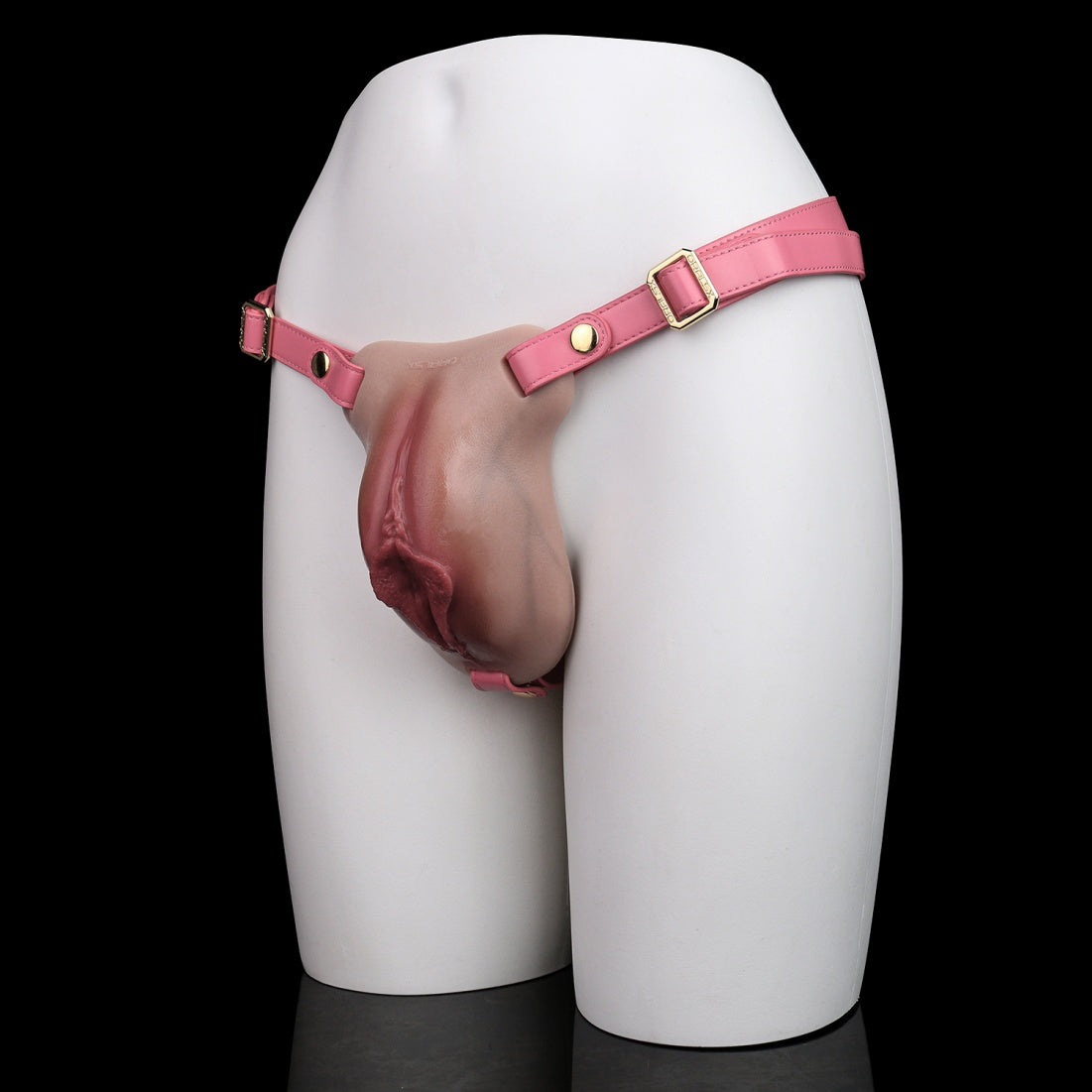 Realistic Strap-On Fake Vagina Pussy Pants – Wearable Silicone Artificial Vagina Sex Toys for Crossdressing