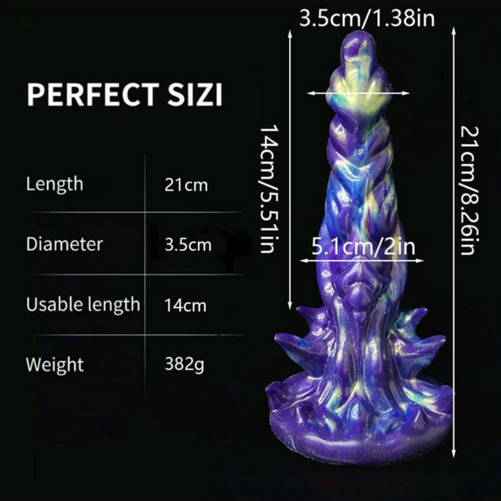 Fantasy Alien Monster Dildo with Suction Cup – Tapered Structure for Vaginal & Anal Expansion