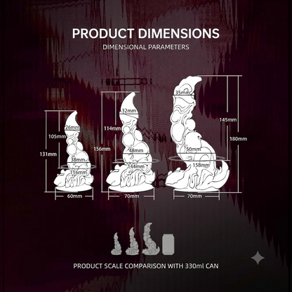 Textured Scorpio Fantasy Alien Dildo with G-Spot Curve — Monster Dildo for Deep Stimulation