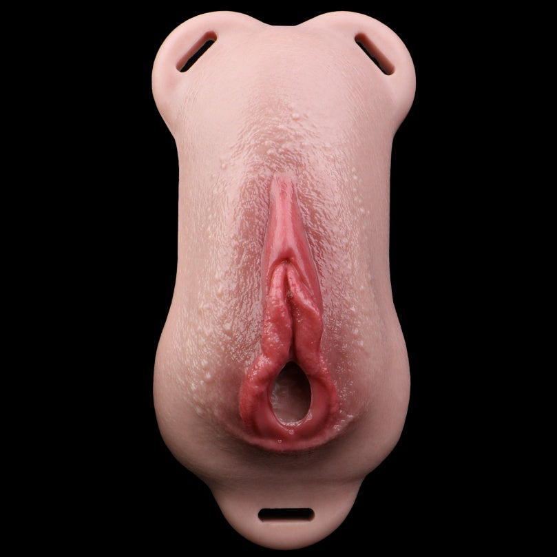 Silikon Fake Pussy Hose — Tragbarer realistischer Vagina Strap-On für Femboys & Crossdresser