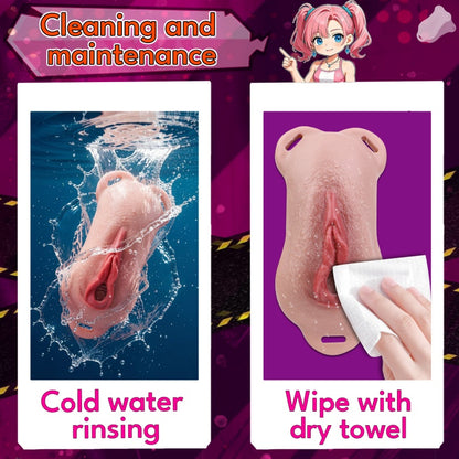 Silikon Fake Pussy Hose — Tragbarer realistischer Vagina Strap-On für Femboys & Crossdresser