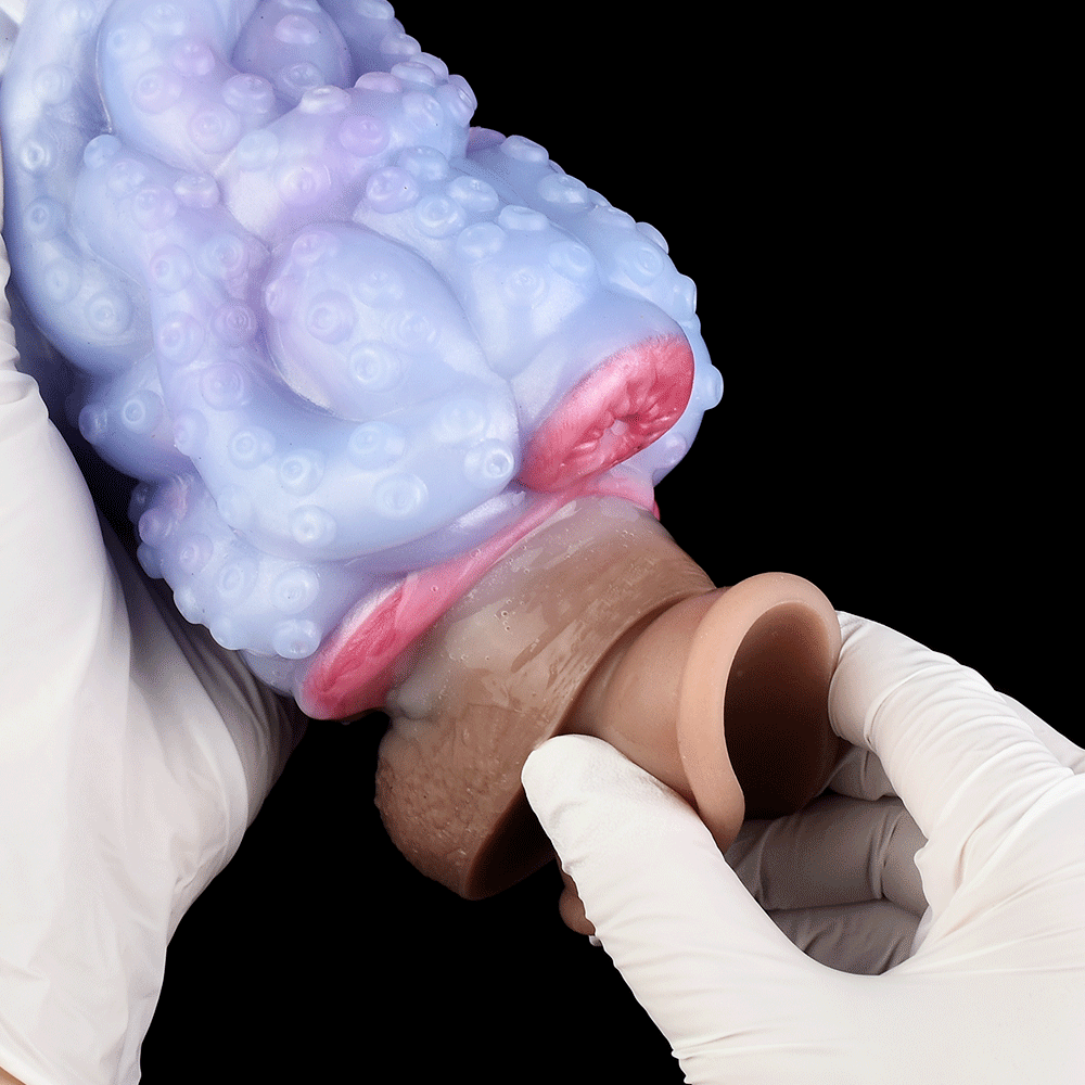 Fantasy Silicone Vibrating Pocket Pussy – Textured Blowjob Simulation for Intense Male Pleasure