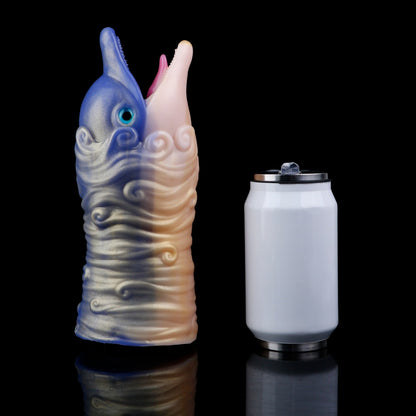 Fantasy Dolphin Silicone Pocket Pussy Pump - Blow Job Simulator & Penis Pump for Men