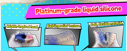 Fantasy Dolphin Silicone Pocket Pussy Pump - Blow Job Simulator & Penis Pump for Men