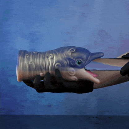 Fantasy Dolphin Silicone Pocket Pussy Pump - Blow Job Simulator & Penis Pump for Men