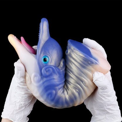 Fantasy Dolphin Silicone Pocket Pussy Pump - Blow Job Simulator & Penis Pump for Men