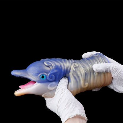 Fantasy Dolphin Silicone Pocket Pussy Pump - Blow Job Simulator & Penis Pump for Men