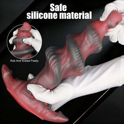 Fantasie-Haifischei-Spiral-Analdildo – Silikon-Monster-Sexspielzeug zur Erweiterung des G-Punktes und A-Punktes