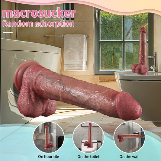 10.4-Inch Extra Long Realistic Dildo with Suction Cup – Deep Insertion Female Vaginal Masturbation Toy