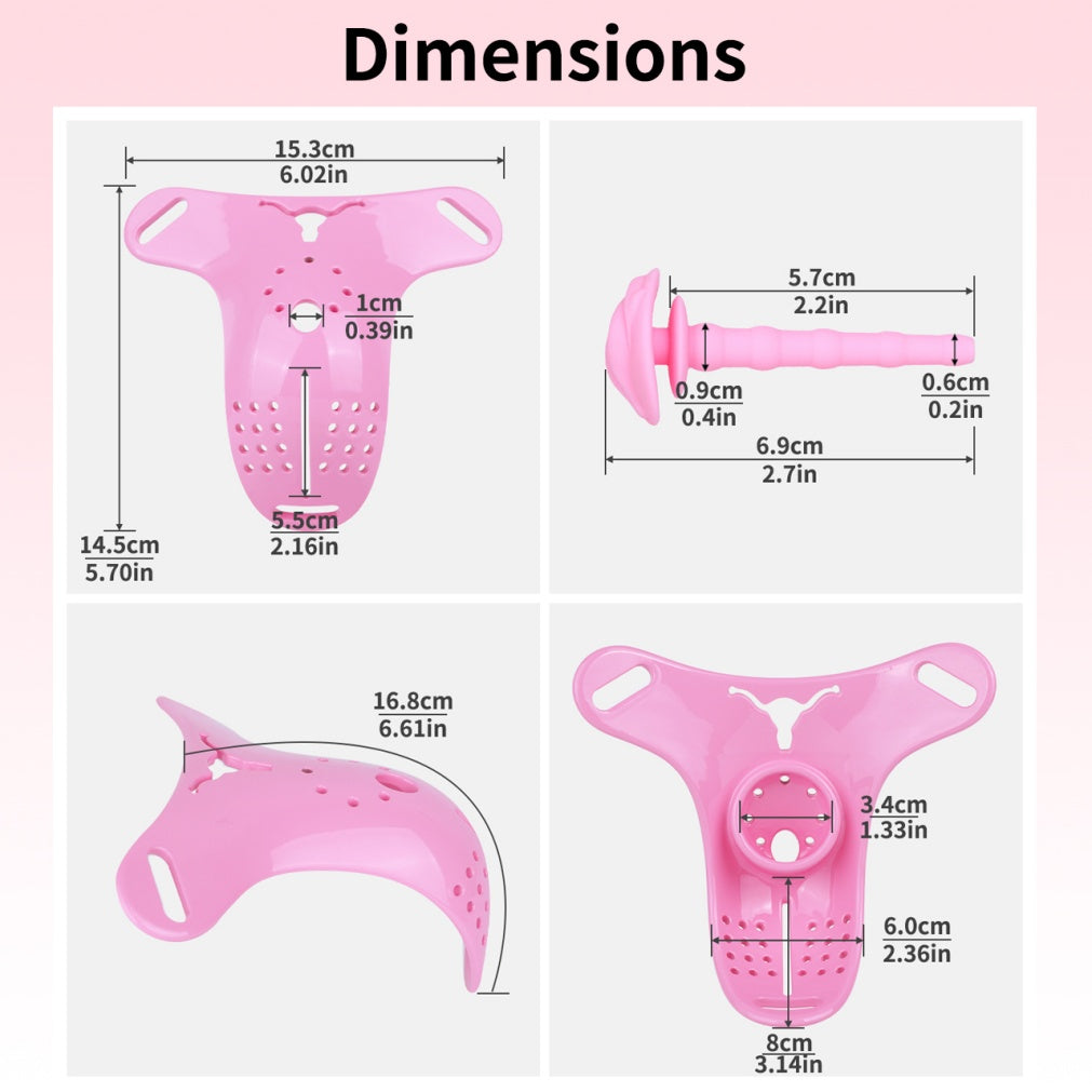 Leather Strapon Fantasy Pussy Pants – Realistic Vagina Simulation for Gender-Play & Feminization Toys