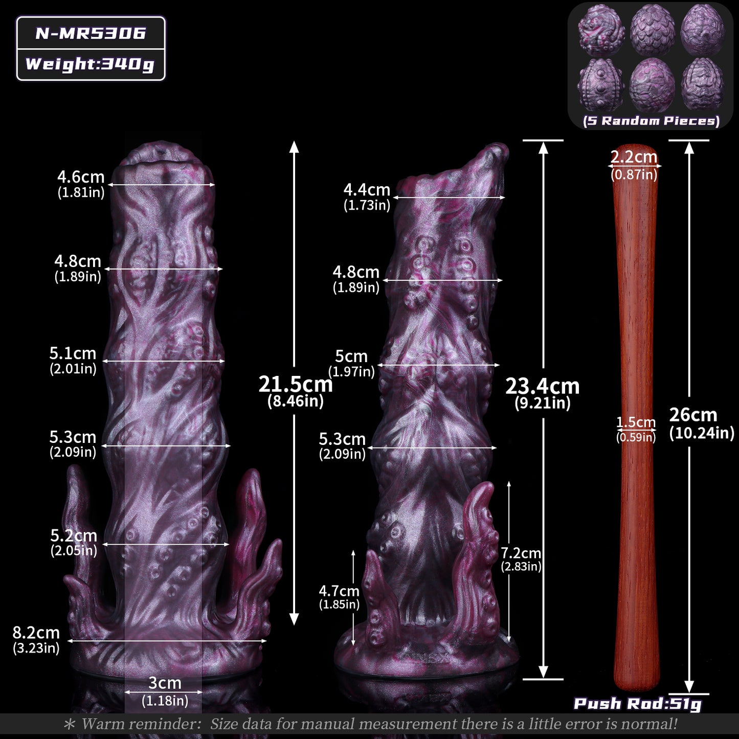 Tentacle Ovipositor Dildo – Egg-Laying Monster Fantasy Toy | Platinum Silicone Creature Cock
