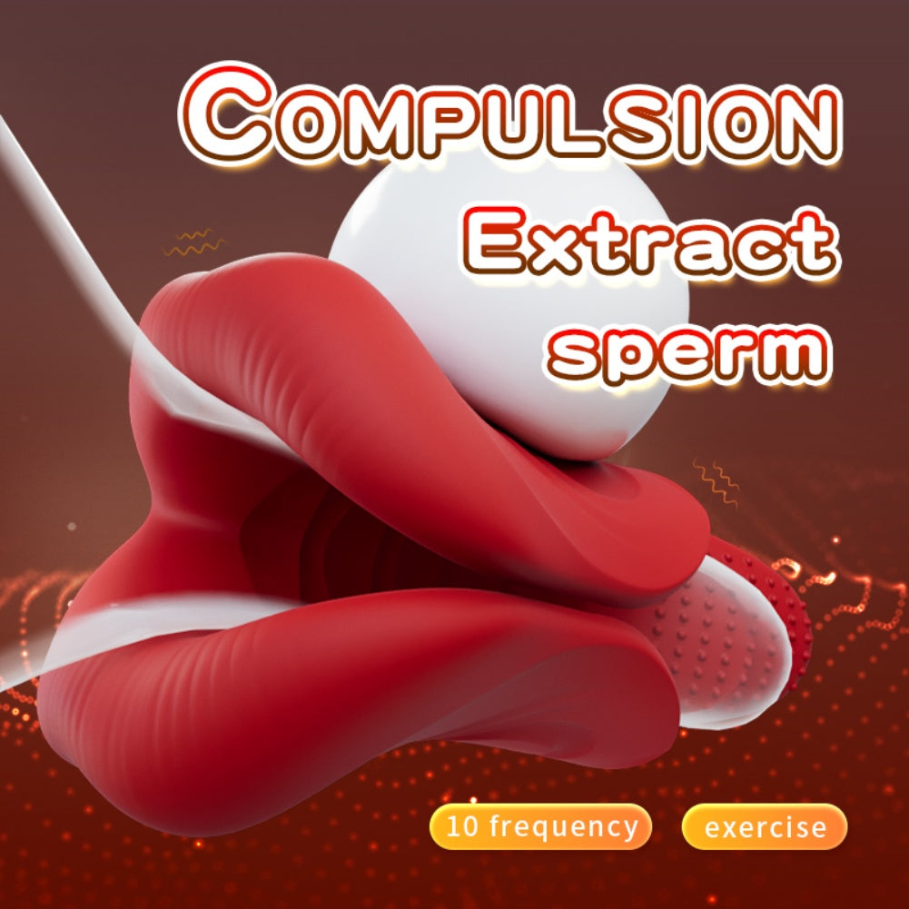 Realistic Mouth-Style Blowjob Masturbation Cup – Sucking Massage Male Sex Toy