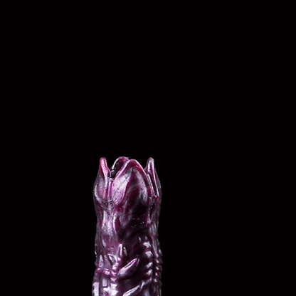 Fantasy-Ovipositor-Dildo mit Eiern – Ungeheuerlicher Geschöpf-Dildo | Platin-Silikon