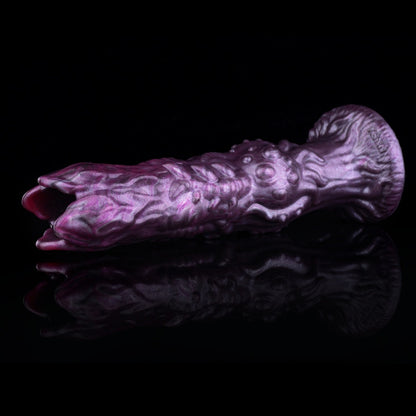 Fantasy-Ovipositor-Dildo mit Eiern – Ungeheuerlicher Geschöpf-Dildo | Platin-Silikon