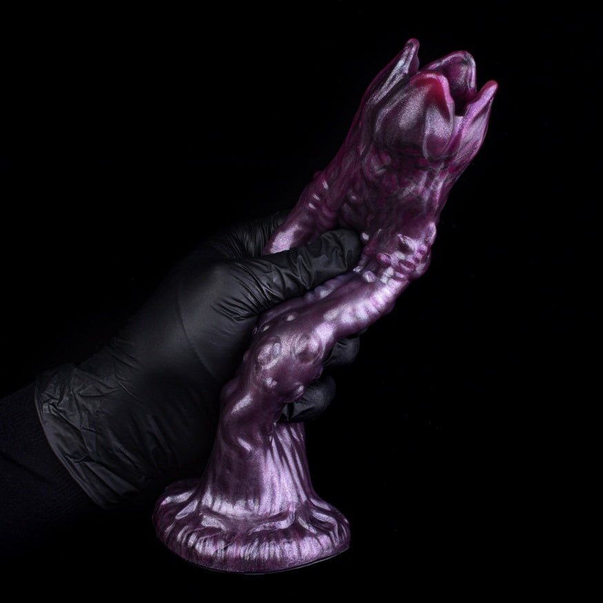 Fantasy-Ovipositor-Dildo mit Eiern – Ungeheuerlicher Geschöpf-Dildo | Platin-Silikon