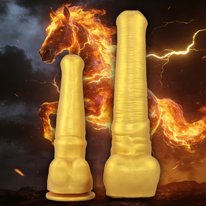 Realistic Fantasy Horse Dildo with Suction Cup - Premium Silicone Sex Toys for Women's Orgasmic Massage