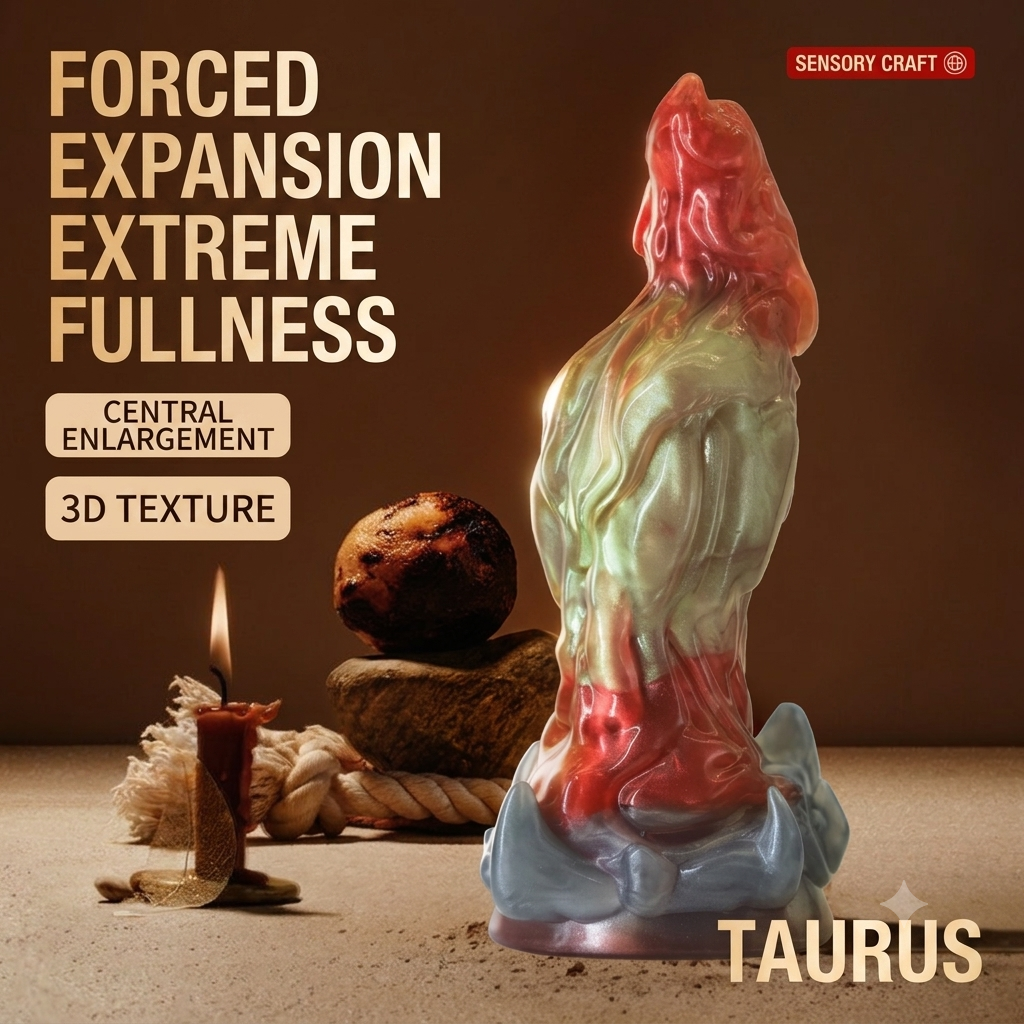 Fantasy Expansion Taurus Alien Dildo — Curved Platinum Silicone Monster Cock for G-Spot