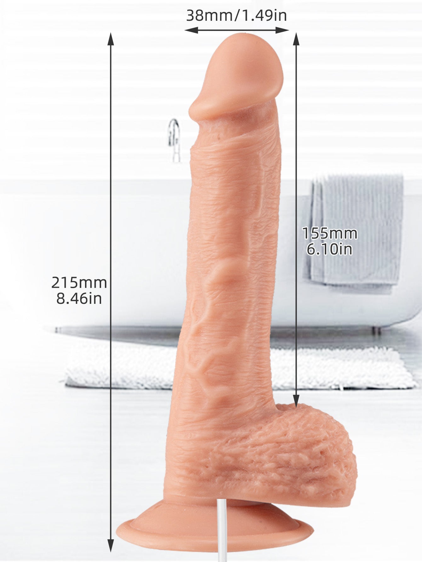 Realistic Penis Ejaculating Dildos - 9 inch Huge Squirting Dildo Sex Toys for Women