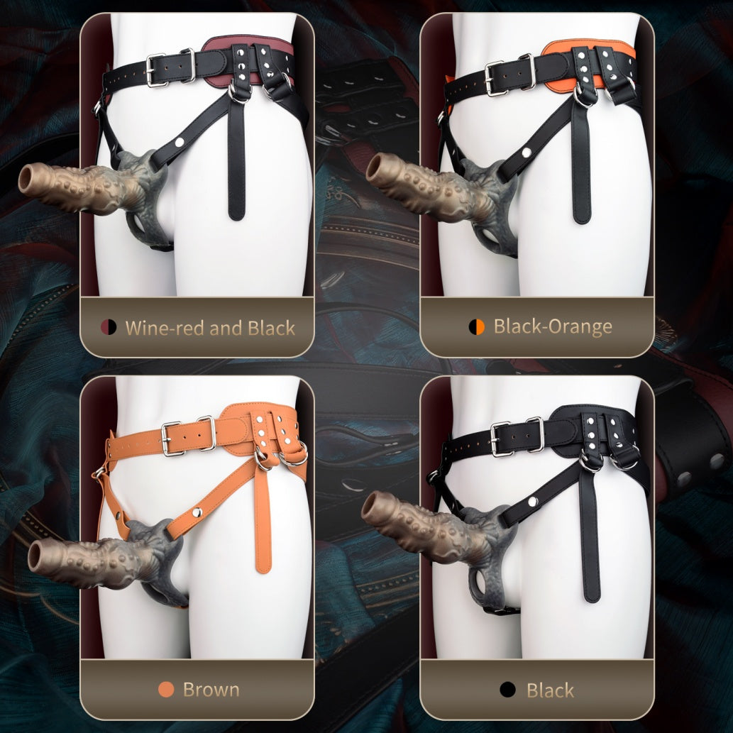 Fantasy Silicone Penis Extender & Cock Sleeve – Endurance Training Stroker with Testicle Lock Ring