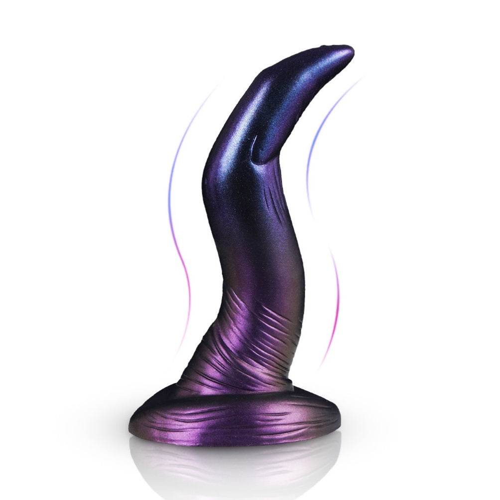 Deep Void Serpent: Curved Fantasy Alien Anal Dildo with Strong Suction Cup – Silicone Monster Sex Toy for G-Spot & Orgasmic Massage