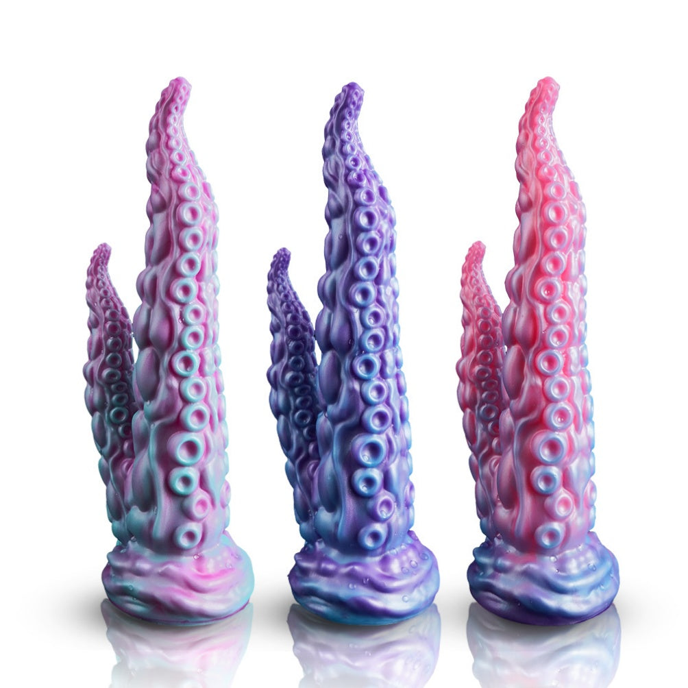 Fantasy Octopus Tentacle Silicone Double-Ended Dildo – Dual Stimulation & Orgasmic Massage Sex Toy