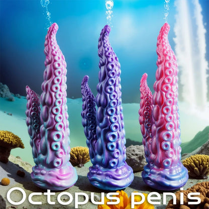 Fantasy Octopus Tentacle Silicone Double-Ended Dildo – Dual Stimulation & Orgasmic Massage Sex Toy
