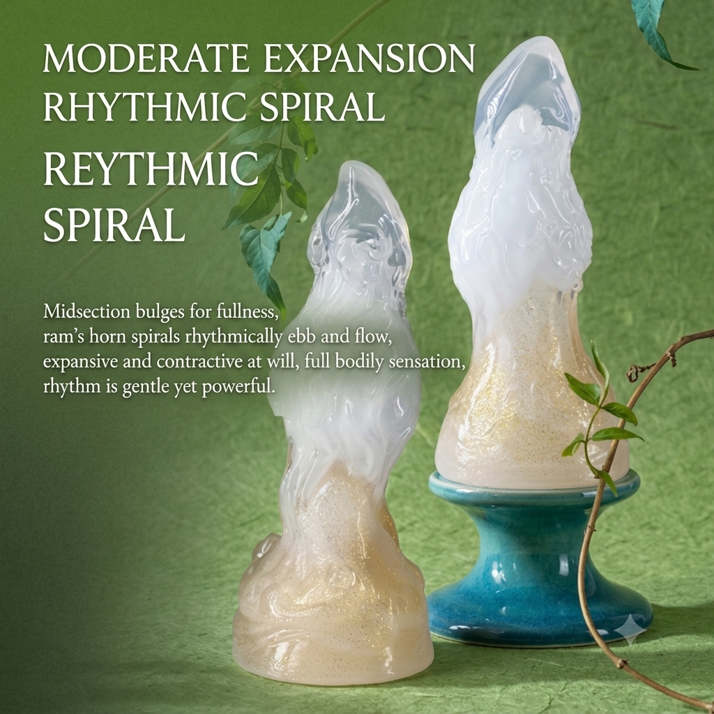 Aries Spiral Alien Dildo with G-Spot Curve — Fantasy Monster Dildo for Deep Internal Stimulation