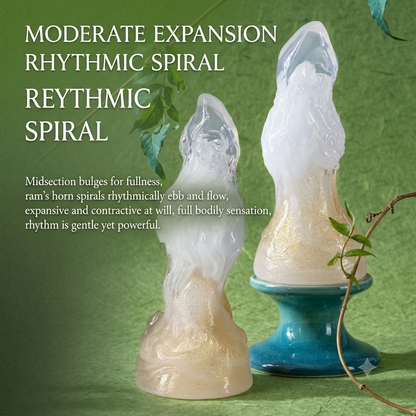 Aries Spiral Alien Dildo with G-Spot Curve — Fantasy Monster Dildo for Deep Internal Stimulation