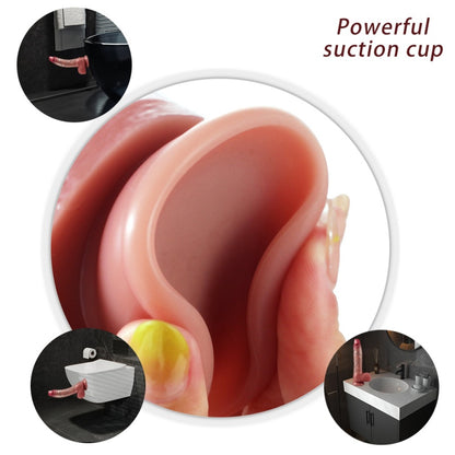 Realistic Flesh Silicone Thrusting Dildo – Auto-Stroking Vibrating Penis with Remote Control