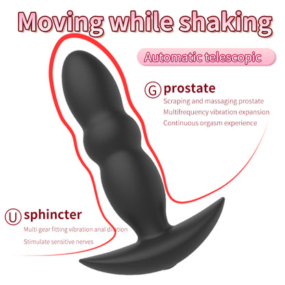 Remote Controlled Thrusting Dildo Butt Plug - Vibrating Anal Plug for Domlust Remote Controlled Thrusting Dildo Butt Plug - Vibrating Anal Plug for Domlust