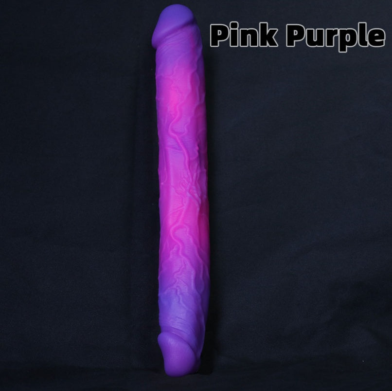 Gode double en silicone Fantasy Monster – Jouet de bondage pour lesbiennes