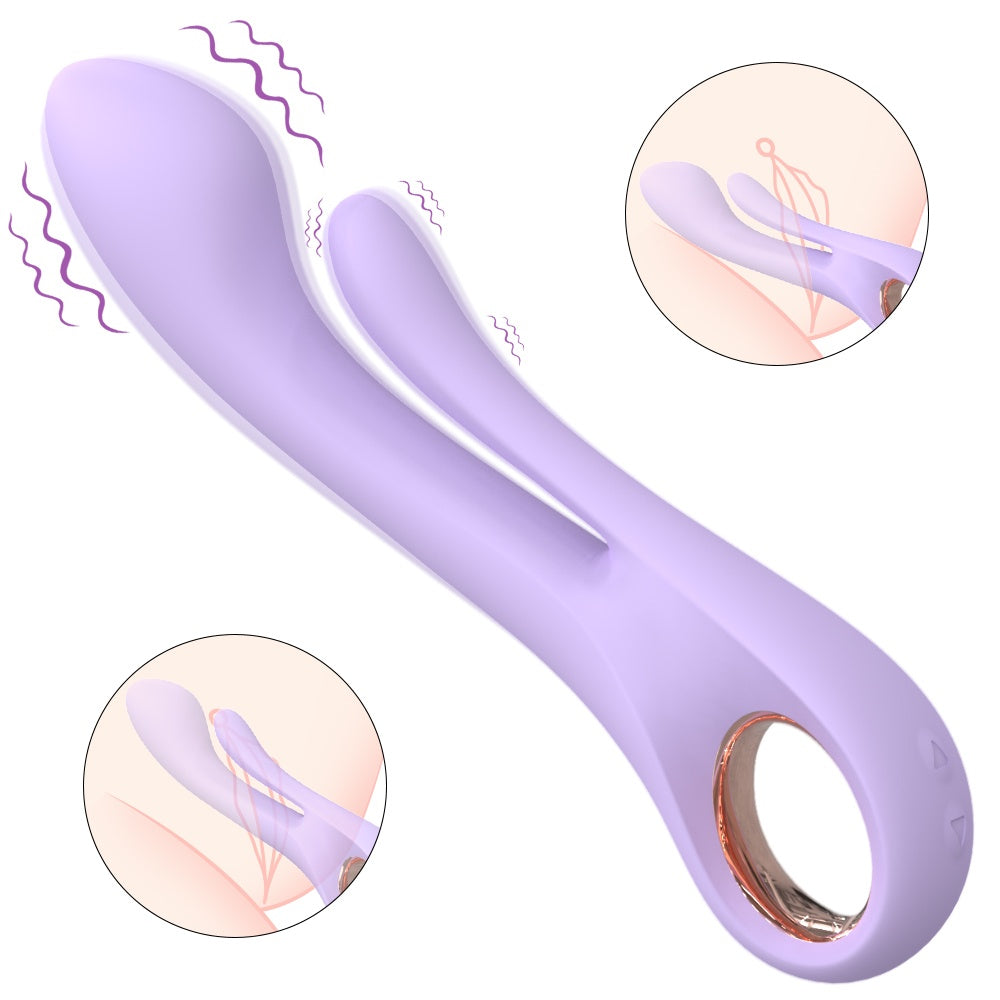 3-in-1 Insertable G-Spot Vibrating Magic Wand – Clitoral and Vaginal Silicone Stimulator