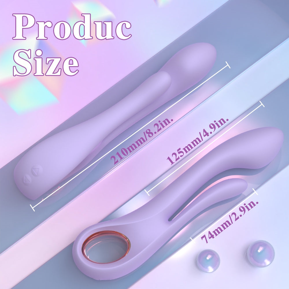 3-in-1 Insertable G-Spot Vibrating Magic Wand – Clitoral and Vaginal Silicone Stimulator