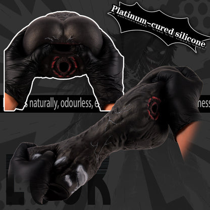Alien Torso Fantasy Pocket Pussy – Venom Symbiote Dual-Channel Silicone Masturbator for Male Sex Toys
