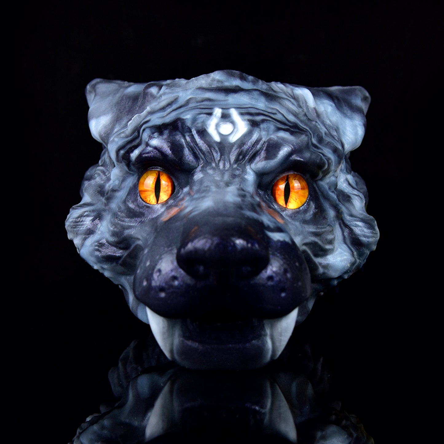Phantom Wolf Head Alien Pussy Stroker — Silicone Fantasy Oral Masturbator for Men Who Crave the Wild