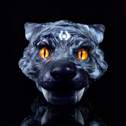 Phantom Wolf Head Alien Pussy Stroker — Silicone Fantasy Oral Masturbator for Men Who Crave the Wild