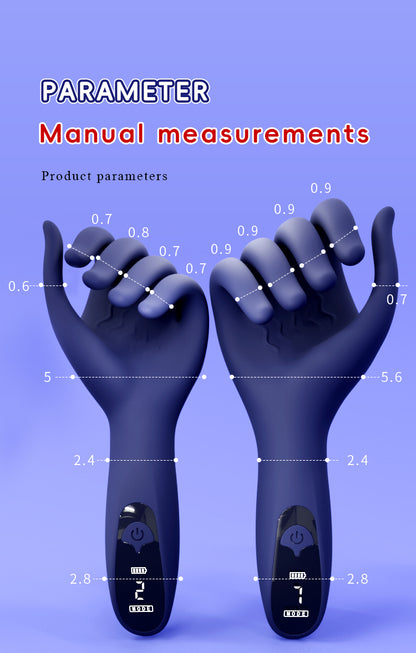Realistic Hand-Shaped Silicone Male Masturbator with Vibration & Digital Display – Fantasy Handjob Stroker
