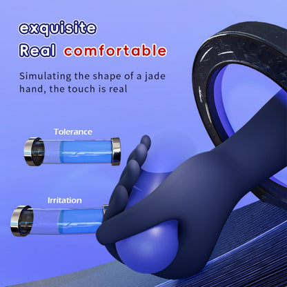 Realistic Hand-Shaped Silicone Male Masturbator with Vibration & Digital Display – Fantasy Handjob Stroker
