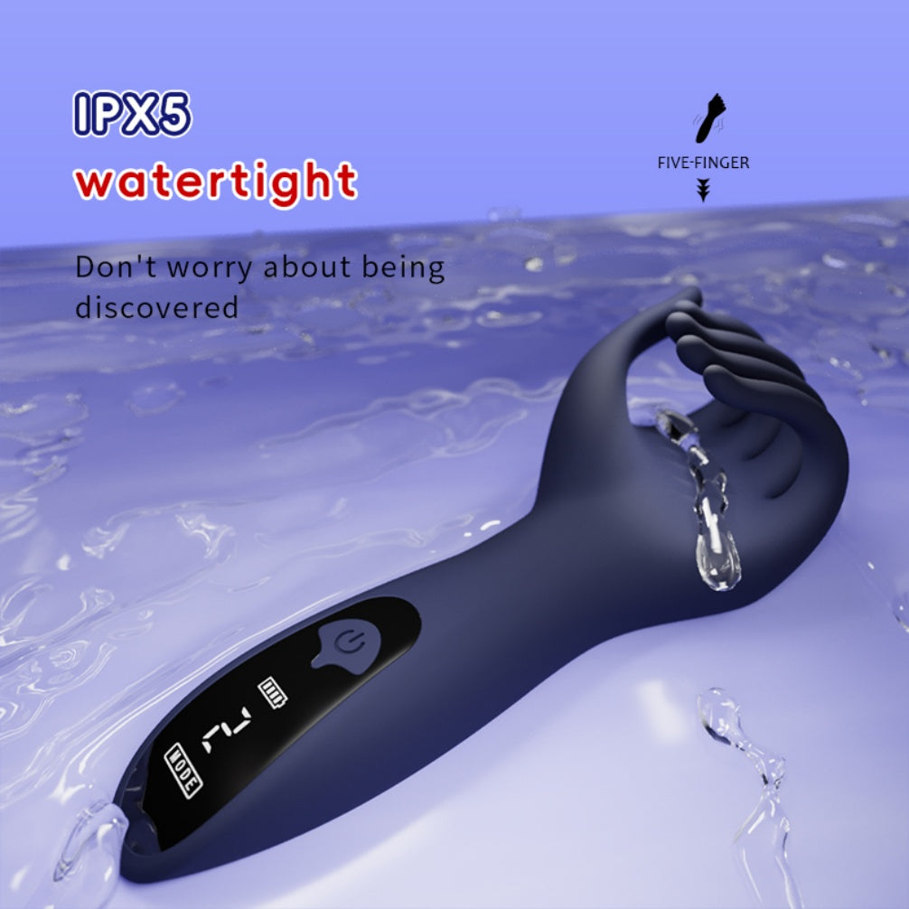 Realistic Hand-Shaped Silicone Male Masturbator with Vibration & Digital Display – Fantasy Handjob Stroker