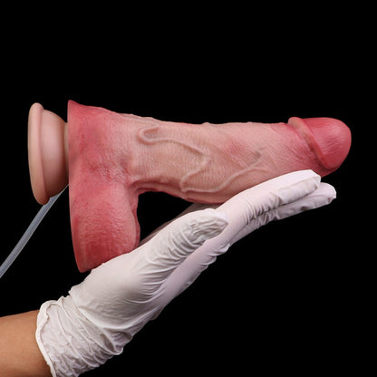 Squirting Dildo with Suction Cup Strap-On – Realistic Silicone Anal Stimulation Toy