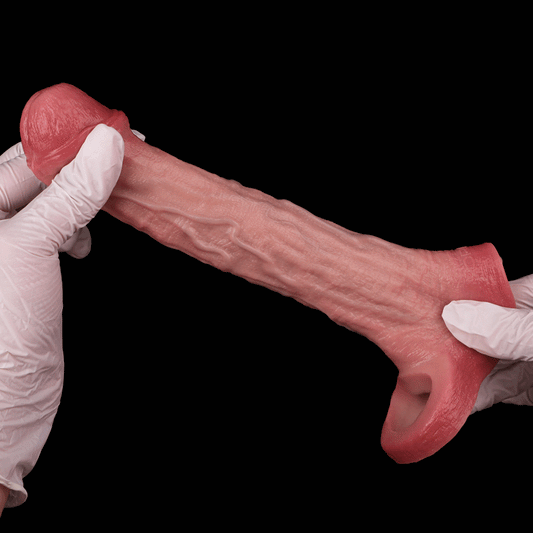 Lifelike Silicone Penis Sleeve – Enhancing Size, Girth, and Strength for a Firmer Experience