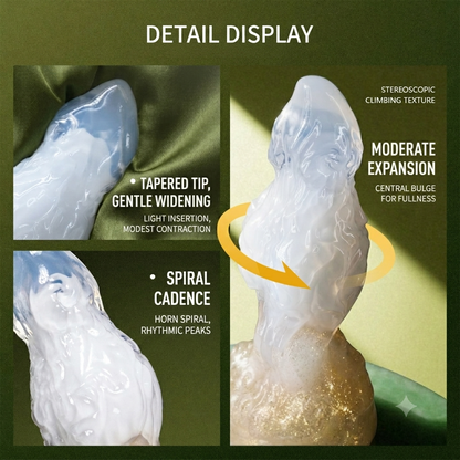 Aries Spiral Alien Dildo with G-Spot Curve — Fantasy Monster Dildo for Deep Internal Stimulation