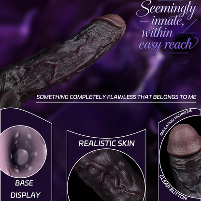 Anneau pénien vibrant BBC pour jouets sexuels masculins | Rallonge de pénis réaliste en silicone avec télécommande