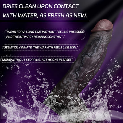 Anneau pénien vibrant BBC pour jouets sexuels masculins | Rallonge de pénis réaliste en silicone avec télécommande
