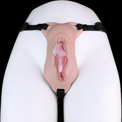 Femboy Fake Vagina Laken — Bionische Silikonmuschi-Hose mit Granulatkanal | Domlust