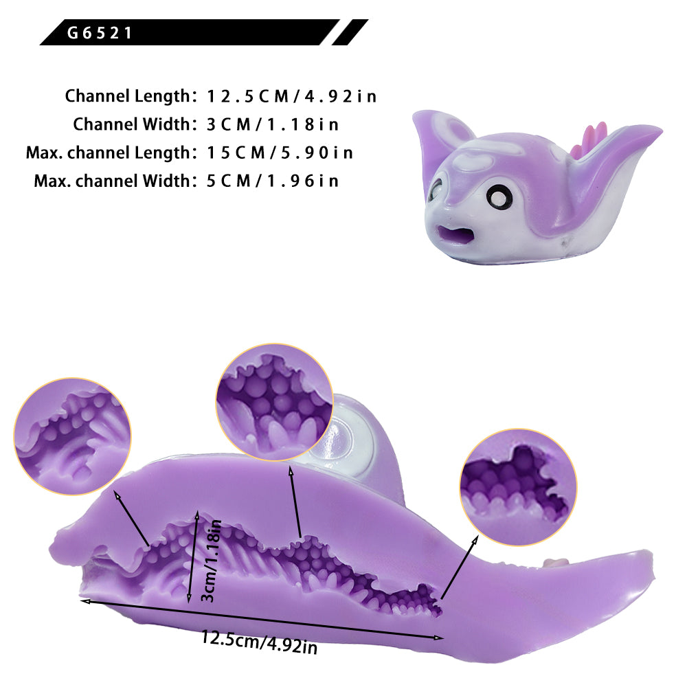 Cute Stingray Wolf Alien Pussy Sex Doll — Fantasy Blowjob Toy for Animal Lovers