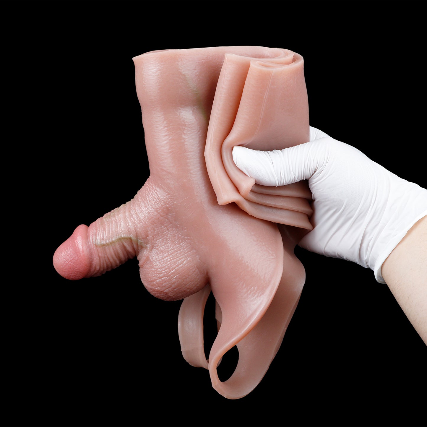 Tragbare Silikon Dildo Höschen | Realistischer Strap-On mit Vaginalöffnung | Domlust