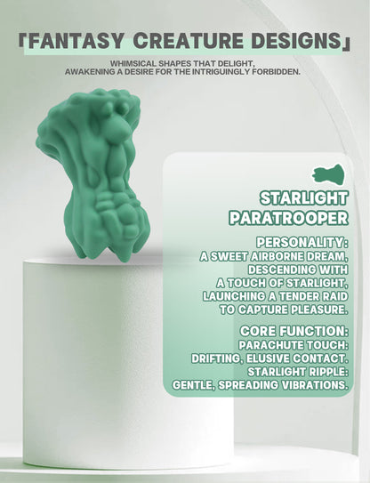 Starlight Paratrooper Vibrating Clit Stimulator – Grinder Sex Toy for Intense Clitoral Massage & Women Masturbating