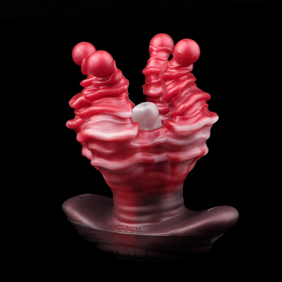 Nerivelle – Plug anal Tentacule d'Alien – Chatte de poche, gode fourreau & plug anal | Sex toy en silicone platine